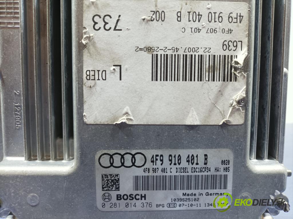 Audi A6 2007 řídící jednotka Motor: 4F9910401B