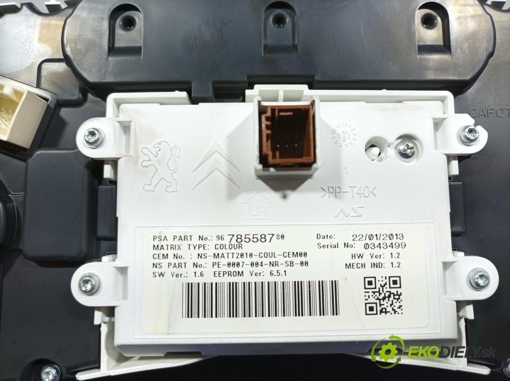 Peugeot 508 2013 prístrojovka/ budíky 9678558780