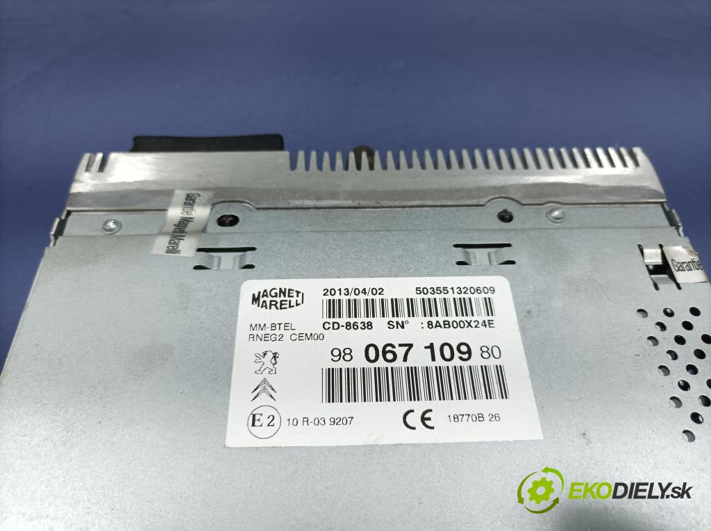 Peugeot 508 2013 Radio I Navigácia: 9806710980