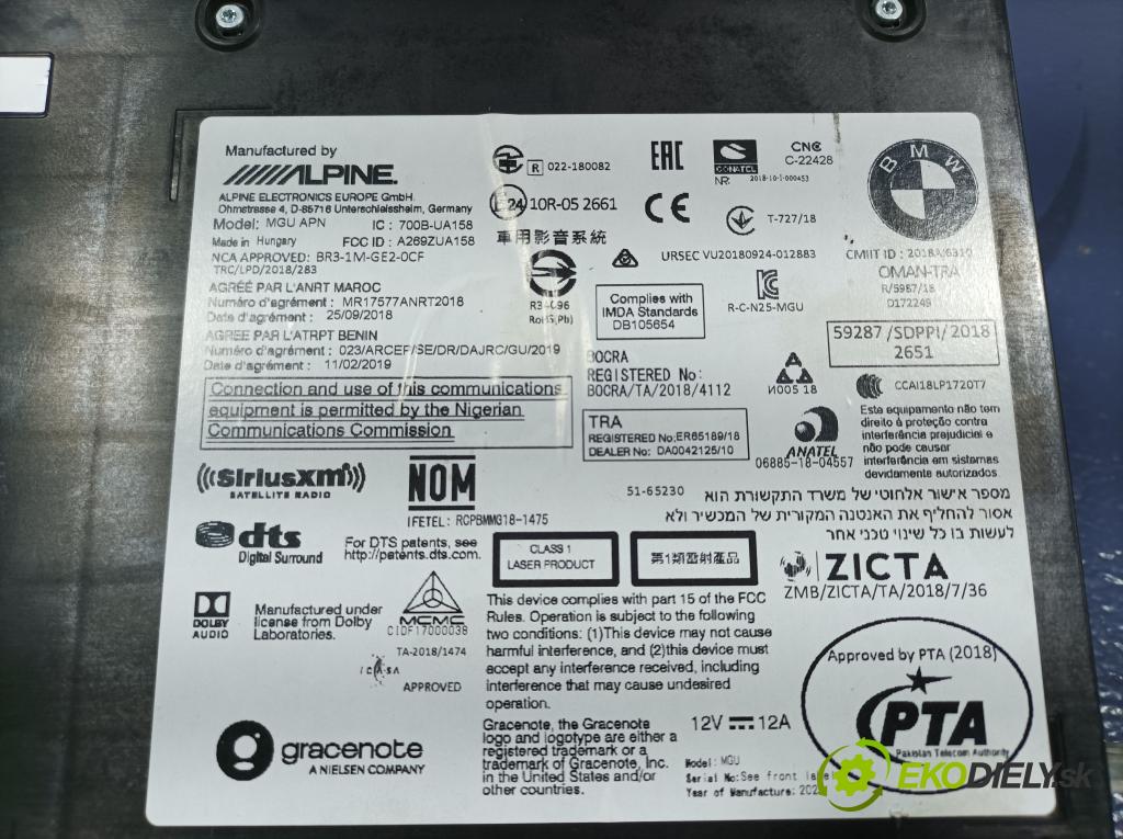 Bmw Seria 7 2022 Radio I Navigácia: 5A694A0
