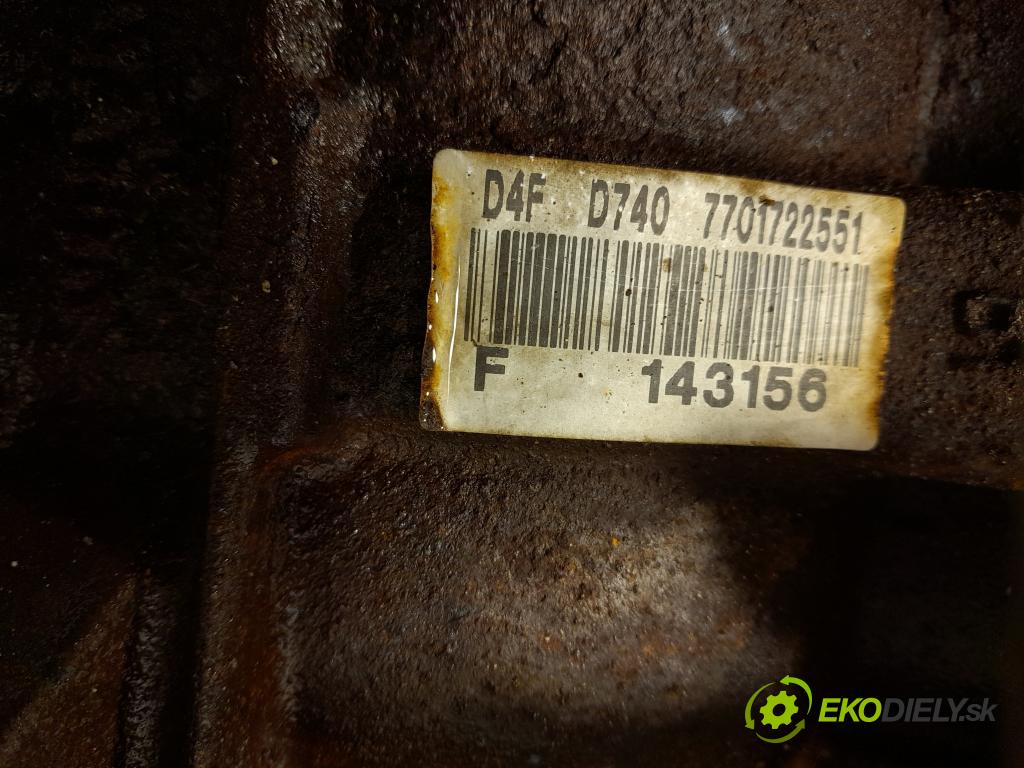 Renault Modus 2006 motor Benzín: D4F740