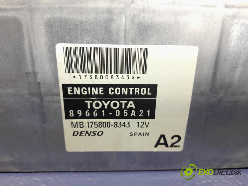 Toyota Avensis 2006 riadiaca jednotka Motor: 89661-05A21