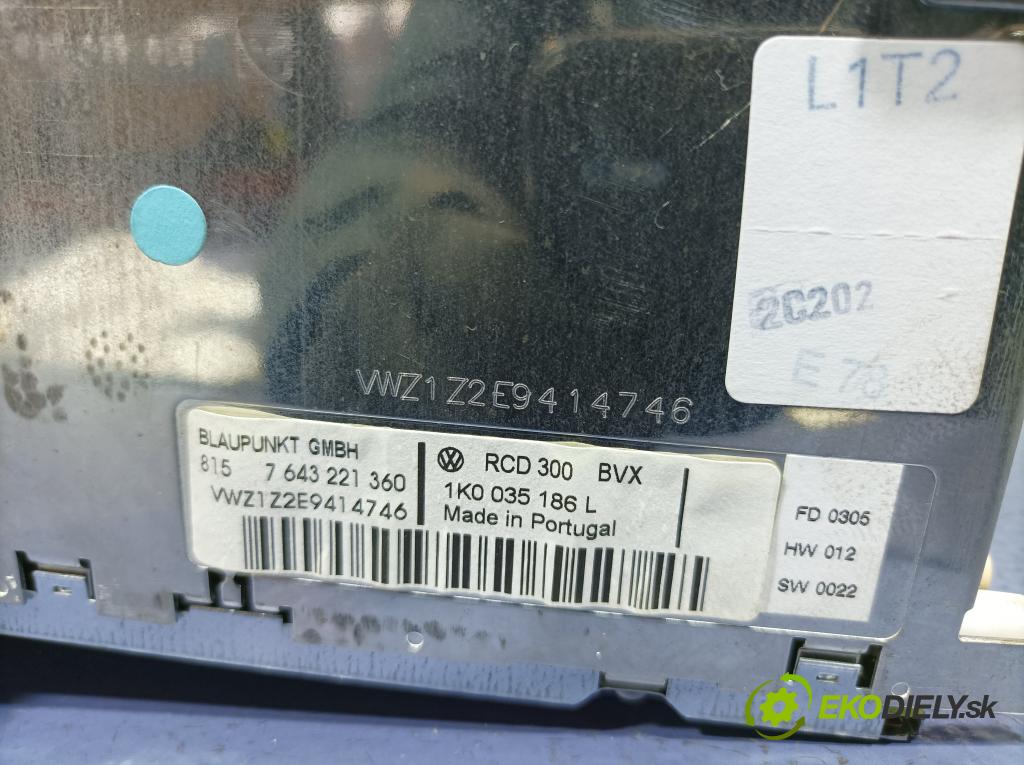 Vw Golf 2005 Radio I Navigácia: 1K0035186L