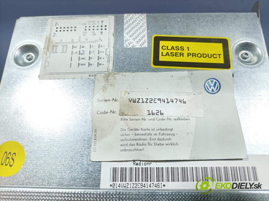 Vw Golf 2005 Radio I Navigácia: 1K0035186L