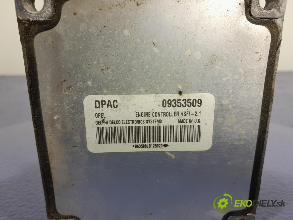 Opel Astra 2002 riadiaca jednotka Motor: 09353509