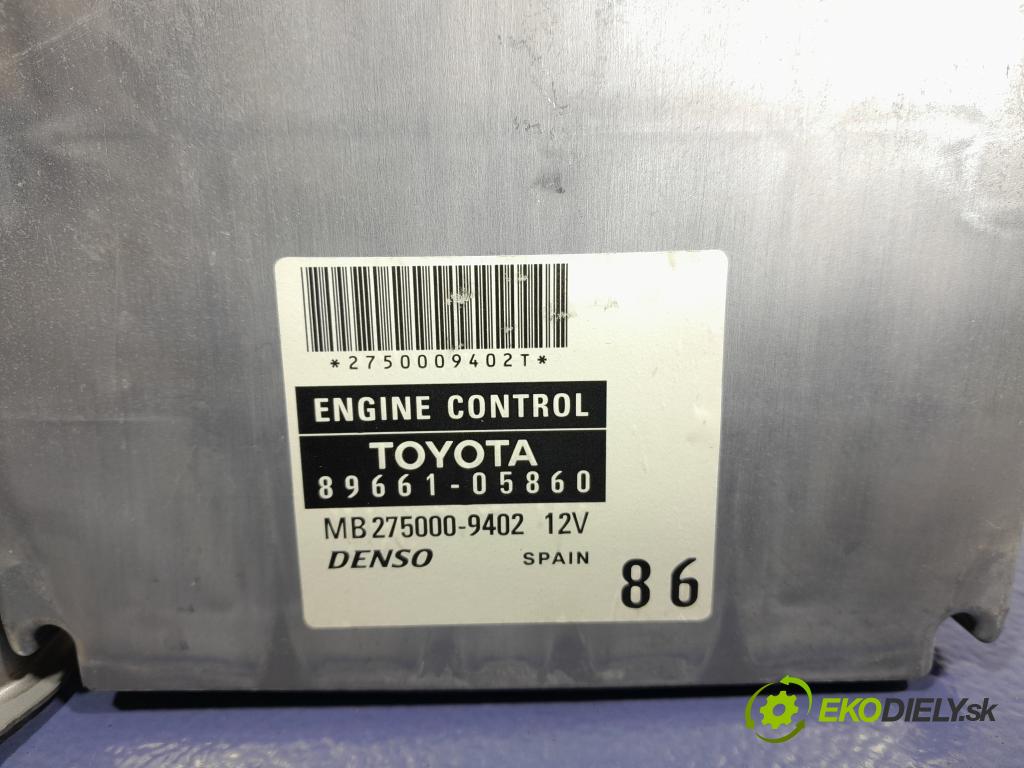 Toyota Avensis 2006 riadiaca jednotka Motor: 89661-05860