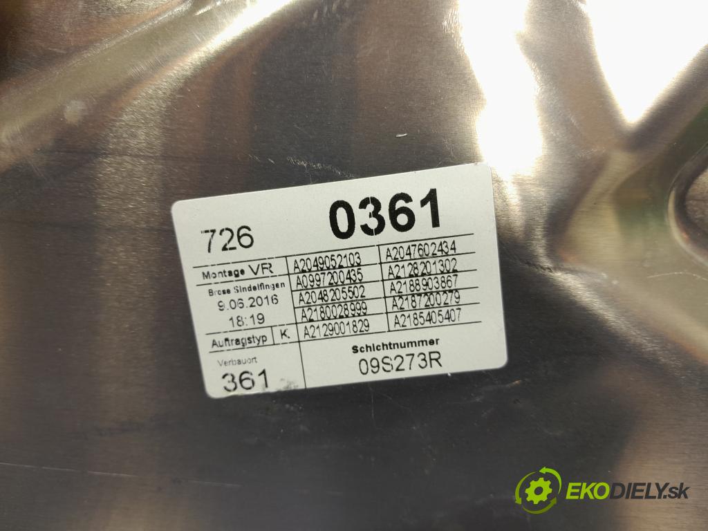 Mercedes Cls 2016 mechanismus stahování Sklenka: před v pravo: 918236-102