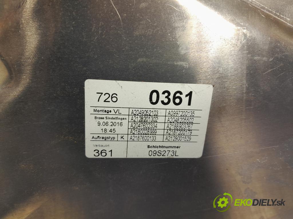 Mercedes Cls 2016 mechanismus stahování Sklenka: před Levý: 918234-102