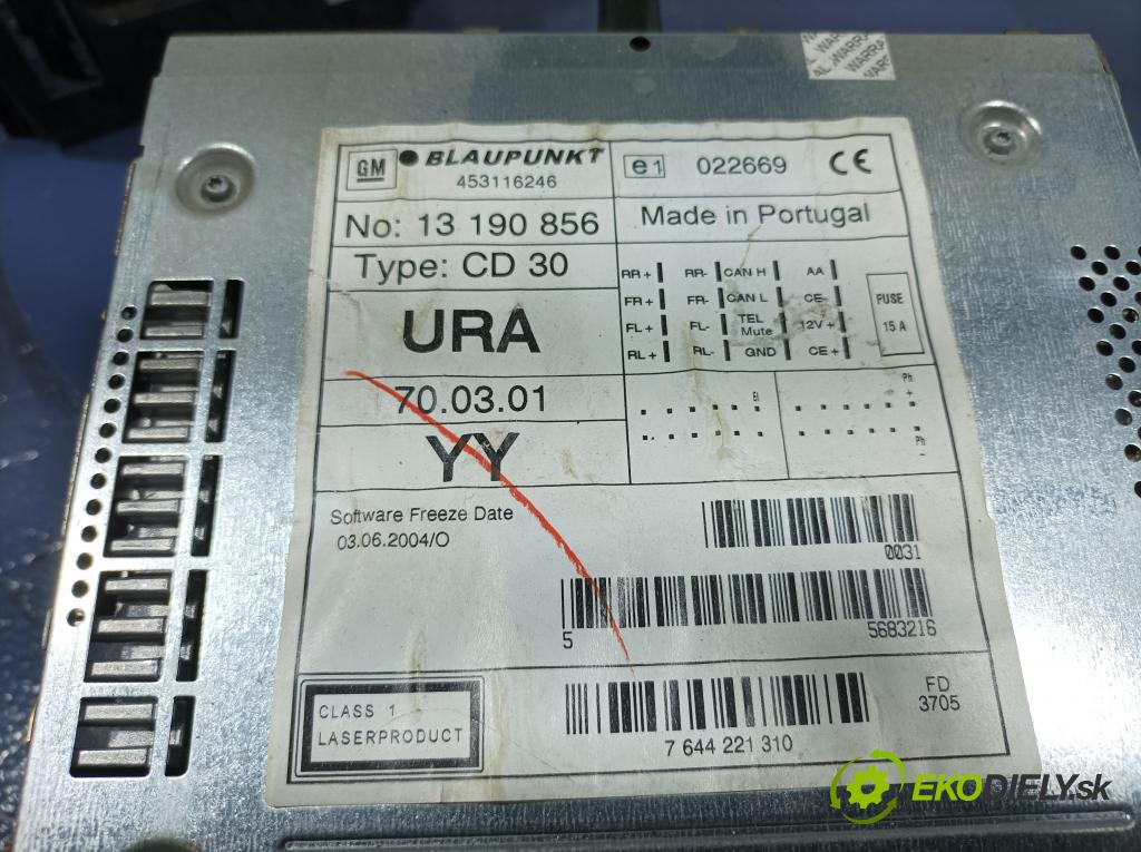 Opel Astra 2005 Radio I Navigácia: 13190856