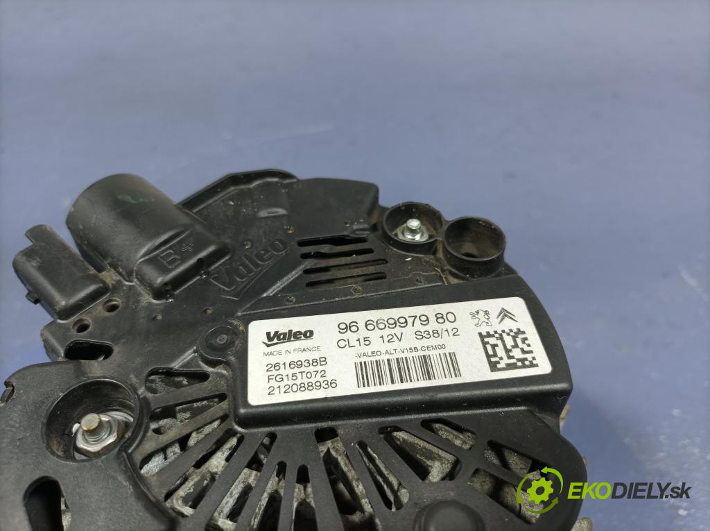 Peugeot 3008 2012 Alternator 9666997980