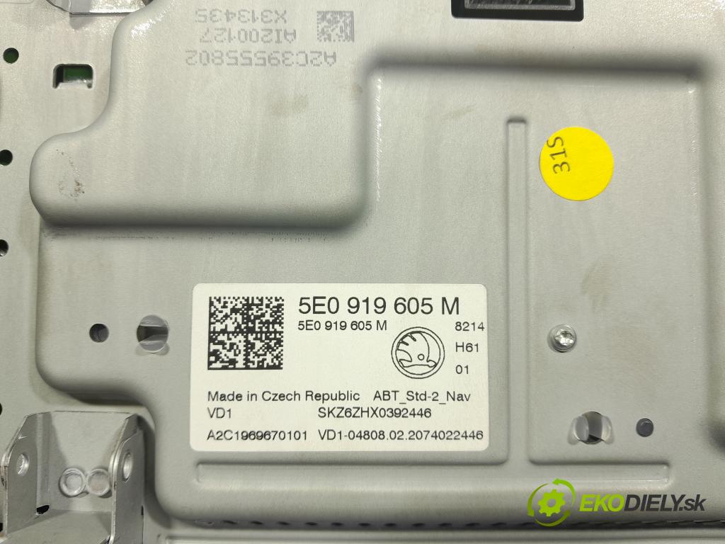 Skoda Octavia 2020 Zobrazit: Rádio: / GPS 5E0919605M