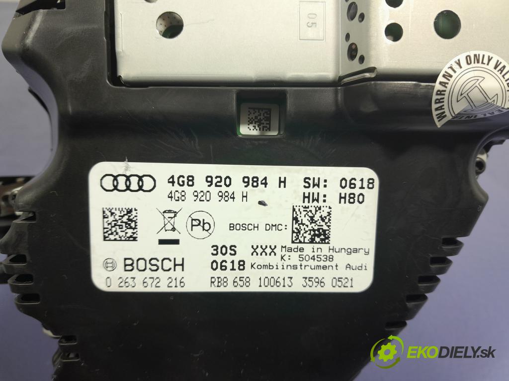 Audi A7 2013 prístrojovka/ budíky 4G8920984H