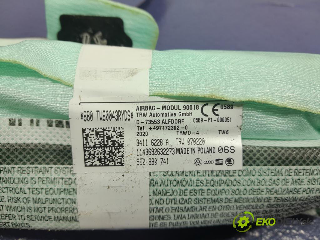Skoda Octavia 2020 Airbag: clona x 5E0880741
