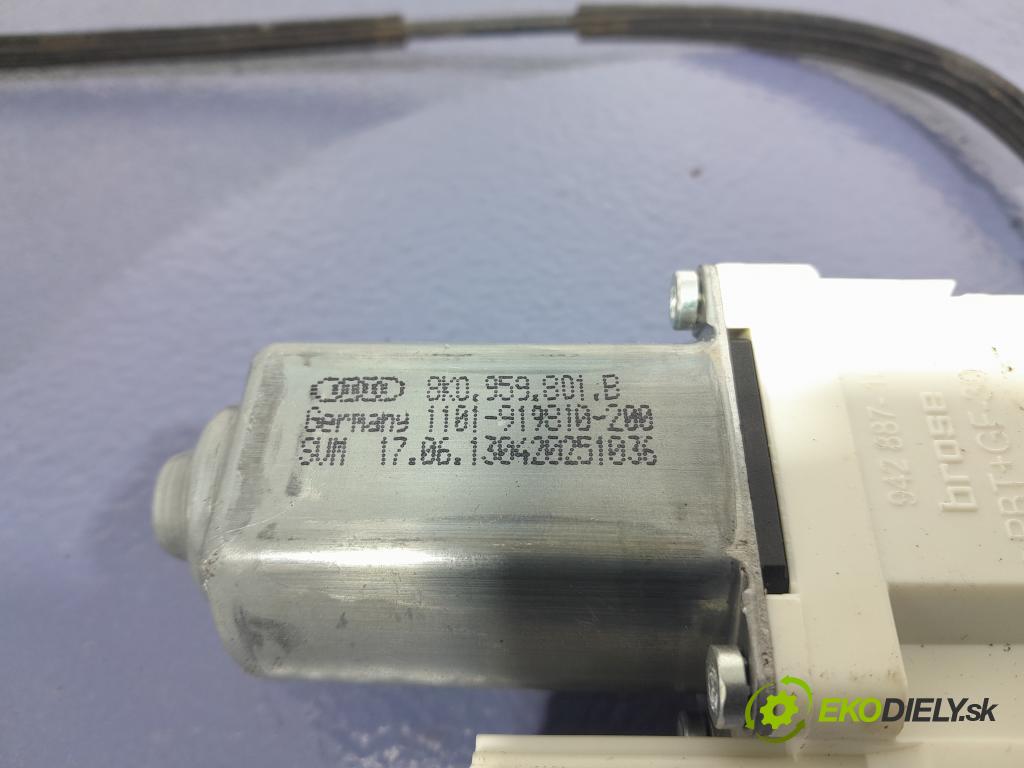 Audi A7 2013 mechanismus stahování Sklenka: před Levý: 4G8837461A
