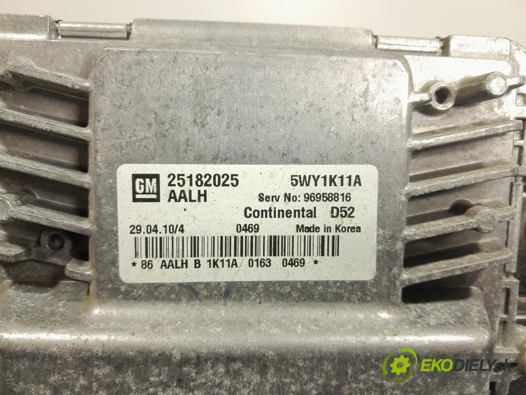 Chevrolet Spark 2010 riadiaca jednotka Motor: 96958816