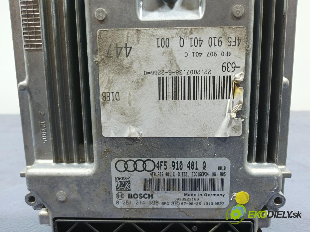 Audi A6 2007 riadiaca jednotka Motor: 4F5910401Q