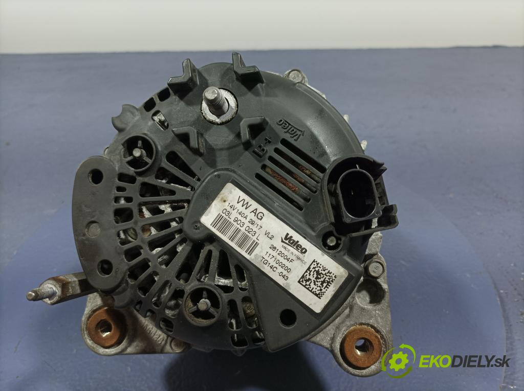 Vw Passat 2017 Alternator 03L903023L