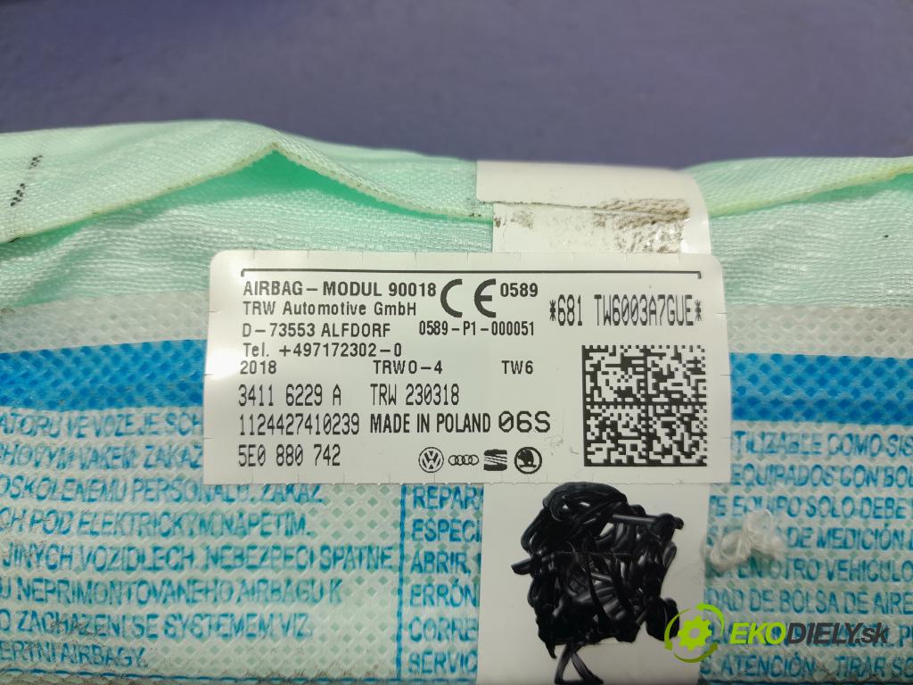 Skoda Octavia 2018 Airbag: clona x 5E0880742