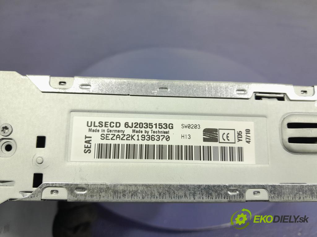 Seat Ibiza 2008 Radio I Navigácia: 6J2035153G