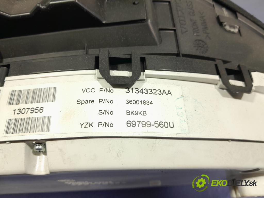 Volvo V60 2013 prístrojovka/ budíky 31343323AA
