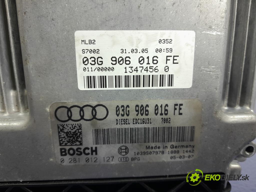 Audi A4 2005 riadiaca jednotka Motor: 03G906016FE