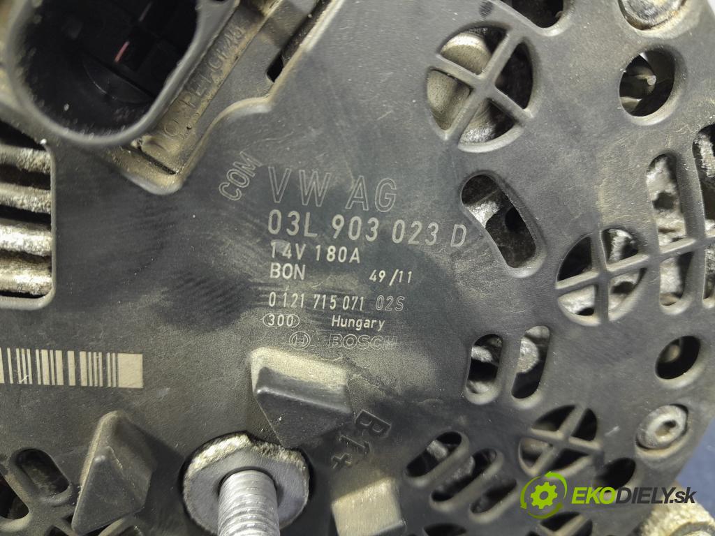 Vw Passat 2012 Alternator 03L903023D