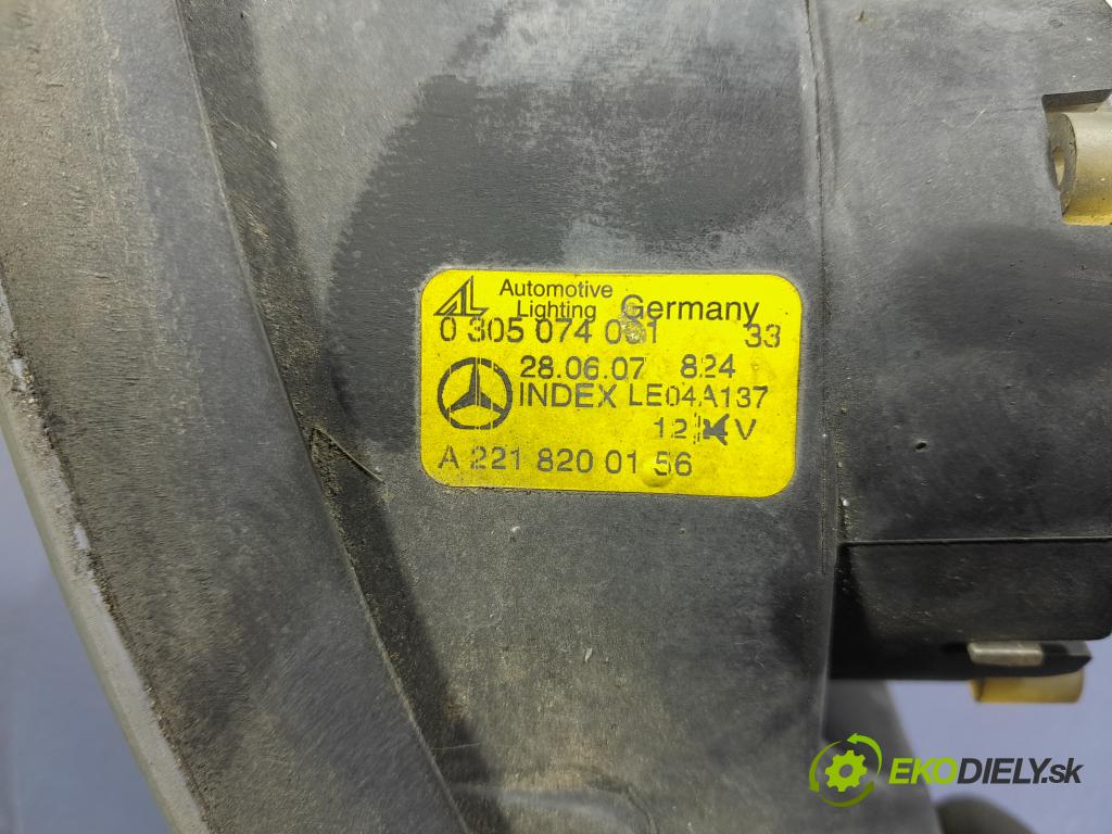 Mercedes S-klasa 2007 Halogen Vľavo: A2218200156