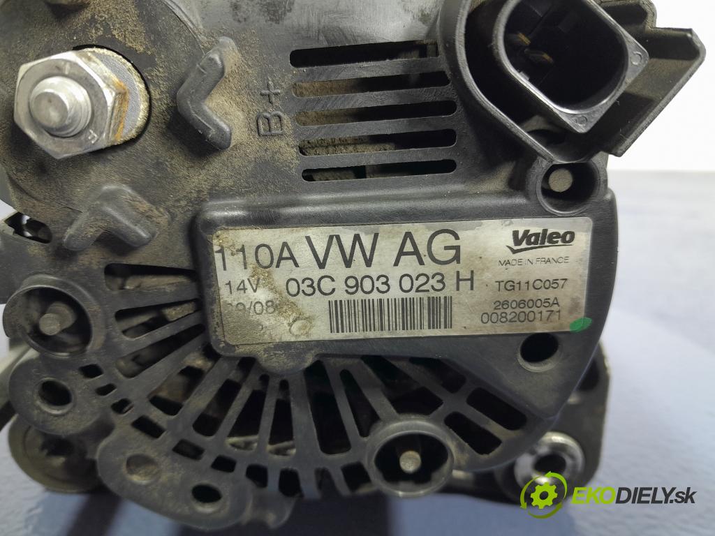 Vw Jetta 2008 Alternator 03C903023H