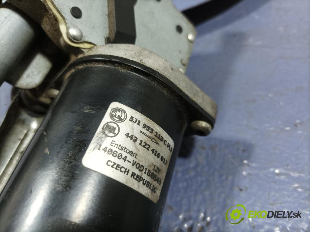 Skoda Fabia 2014 mechanismus motorek Stěrače: před 01