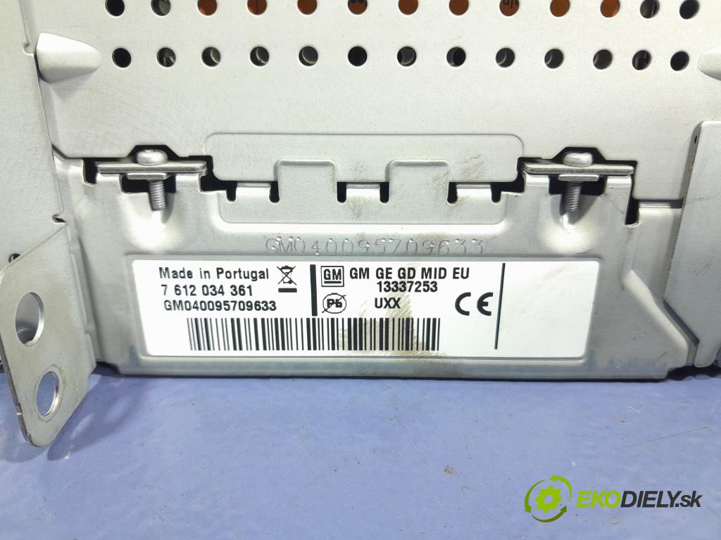 Opel Astra 2010 Radio I Navigácia: 13337253