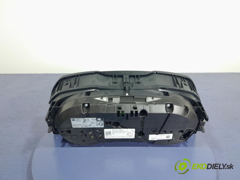 Skoda Superb 2019 prístrojovka/ budíky 3V0920751C