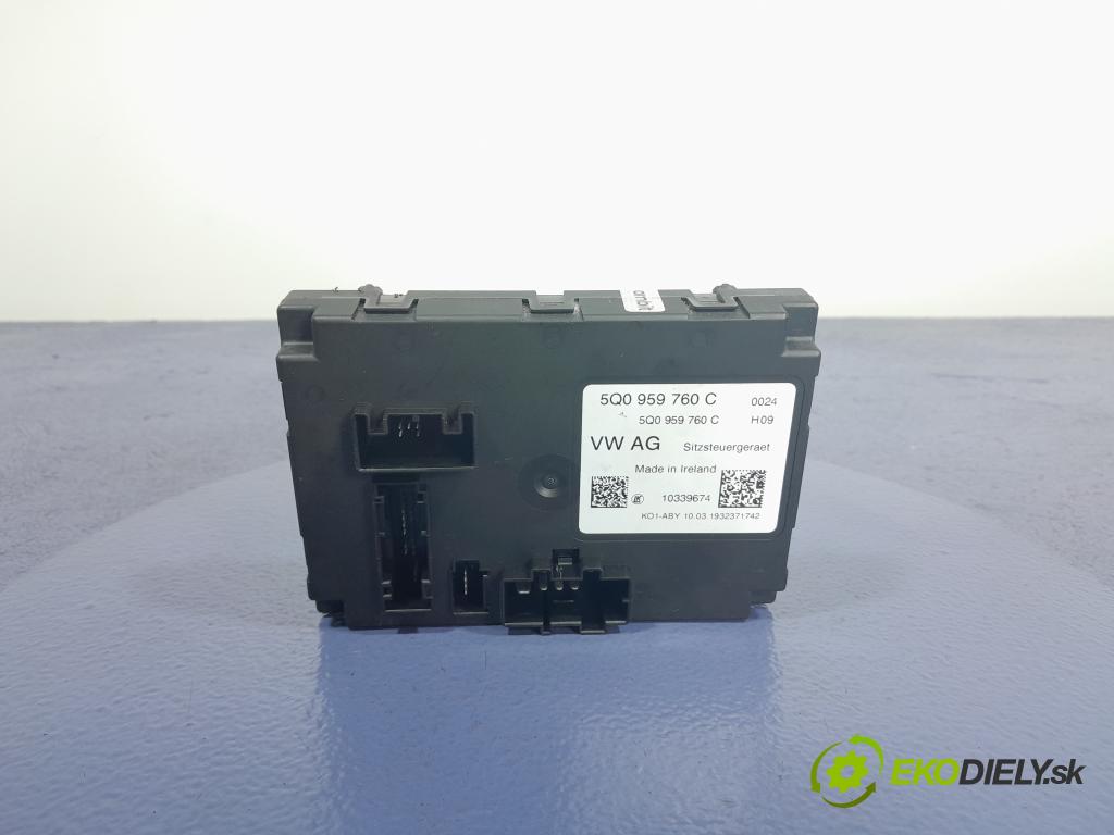 Skoda Superb 2019 riadiaca jednotka Sedadlo: 5Q0959760C