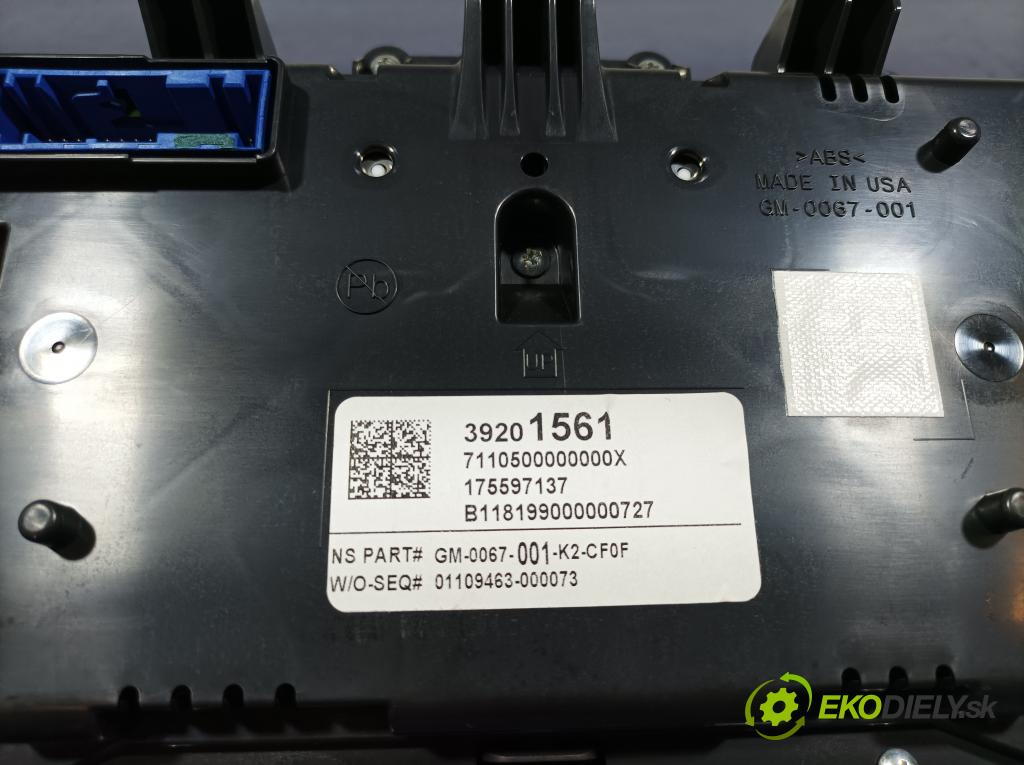 Opel Insignia 2018 prístrojovka/ budíky 39201561