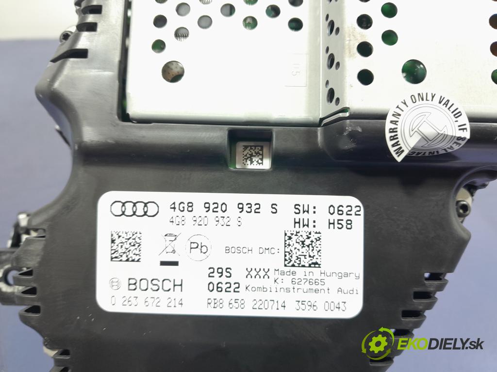 Audi A6 2014 prístrojovka/ budíky 4G8920932S