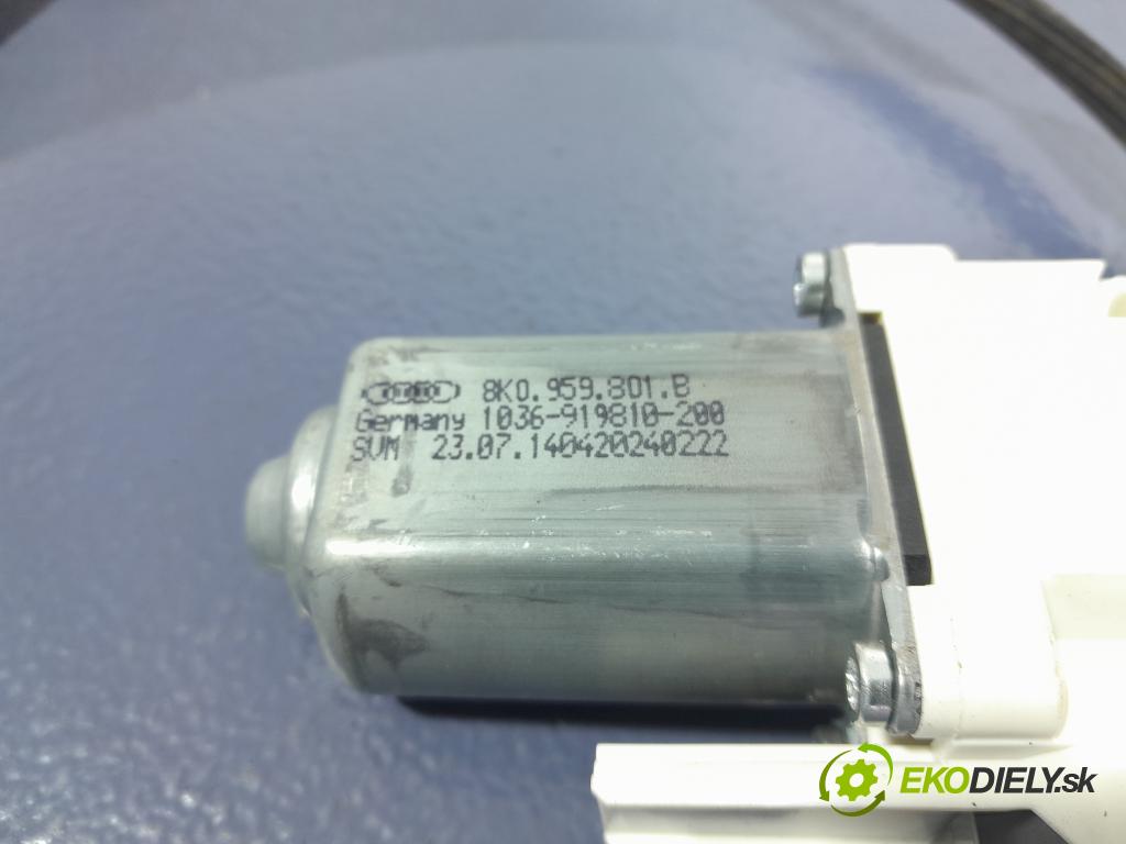 Audi A6 2014 mechanismus stahování Sklenka: před Levý: 4G0837461