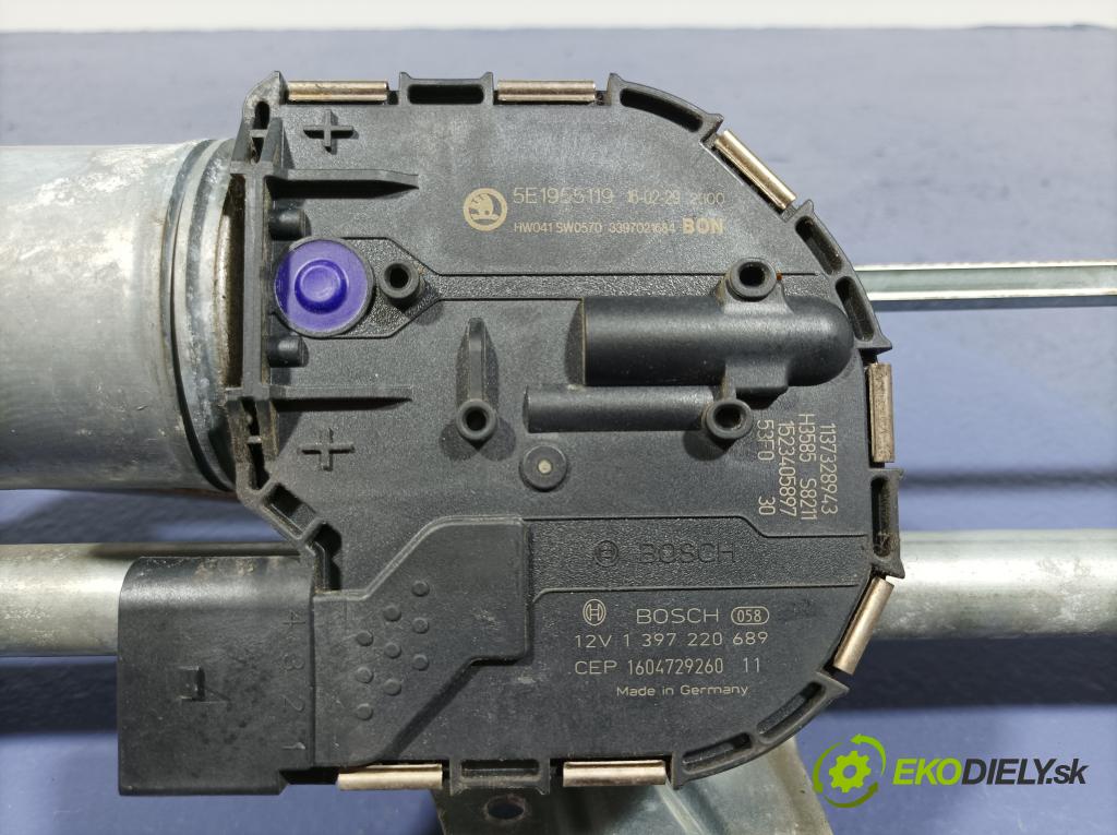 Skoda Octavia 2016 mechanismus motorek Stěrače: před 5E1955023A