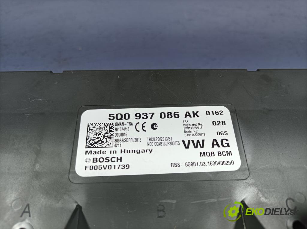 Skoda Octavia 2016 riadiaca jednotka Komfortu 5Q0937086AK