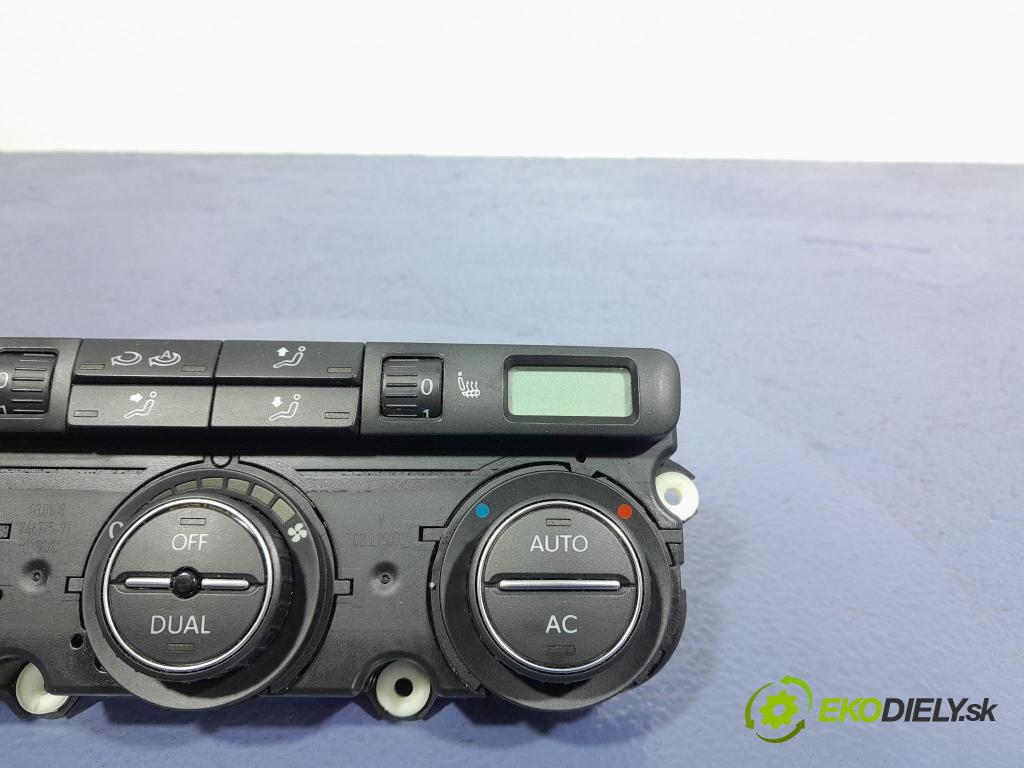 Vw Passat 2008 prepínač Klimatizácia: Prúd vzduchu: 3C0907044DA