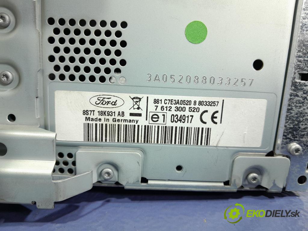 Ford Mondeo 2008 Radio I Navigácia: 8S7T-18K931-AB