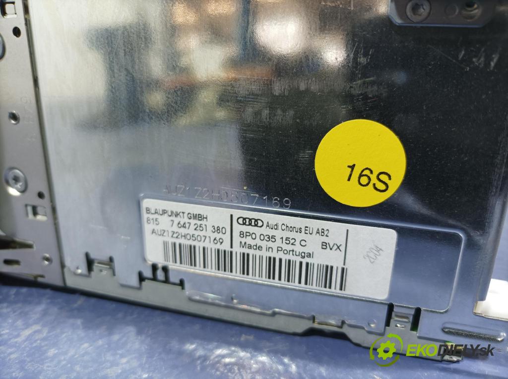 Audi A3 2008 Radio I Navigácia: 8P0035152C