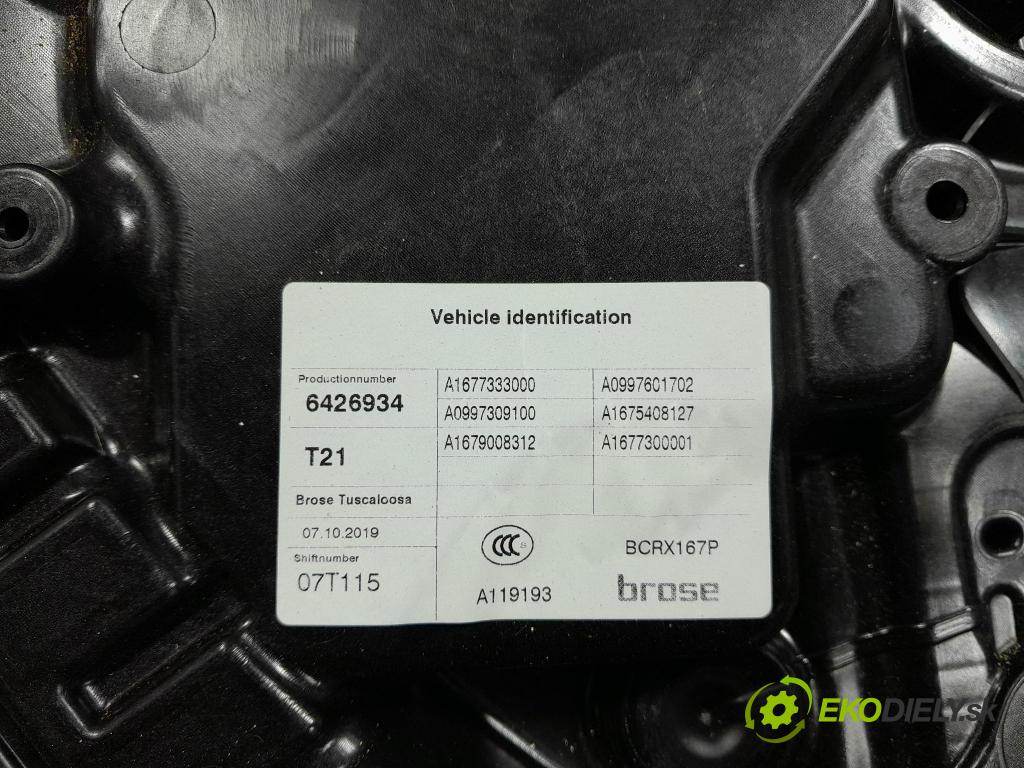 Mercedes Gle 2019 mechanismus stahování Sklenka: Zad: Levý: A1677300001