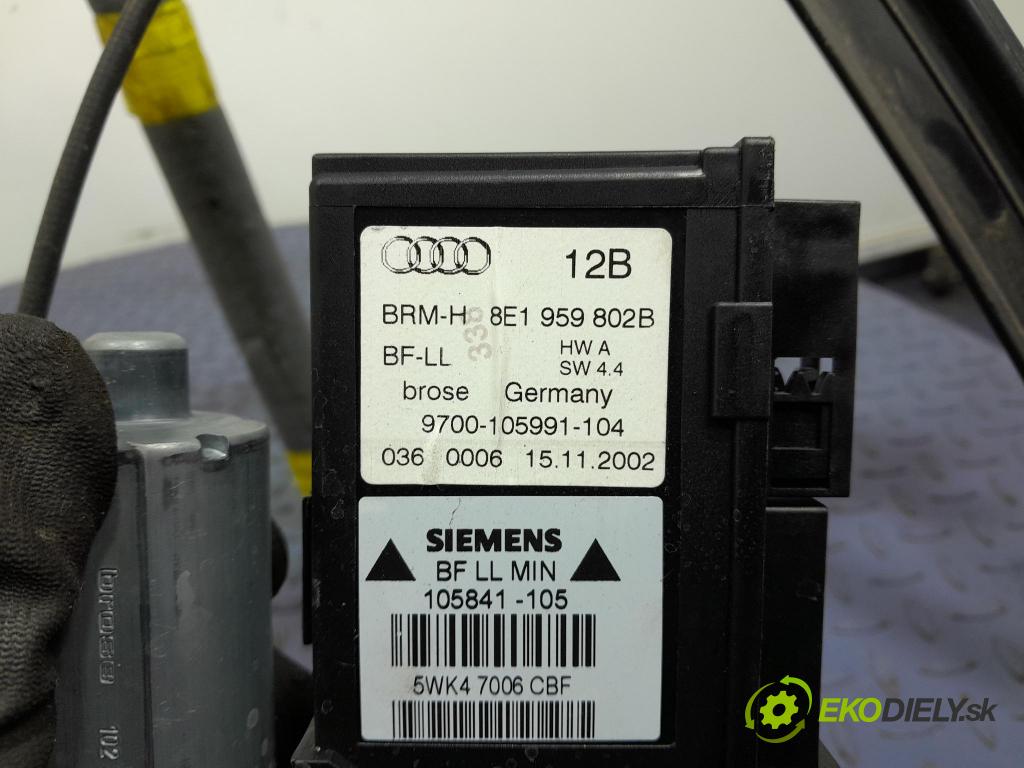 Audi A4 2003 mechanismus stahování Sklenka: před v pravo: 8E1959802B
