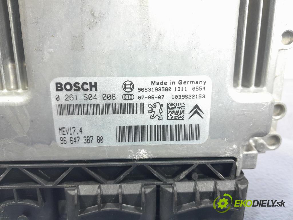 Peugeot 207 2007 riadiaca jednotka Motor: 9664738780