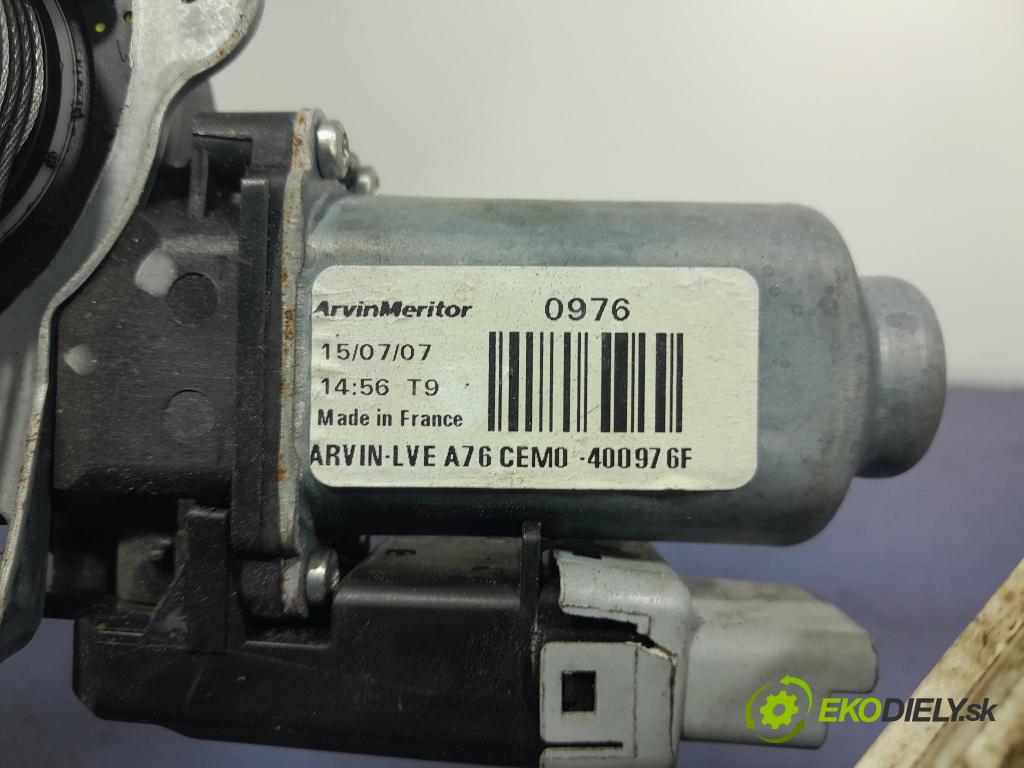Peugeot 207 2007 mechanizmus okna Okná: Predné v pravo: 9680071980