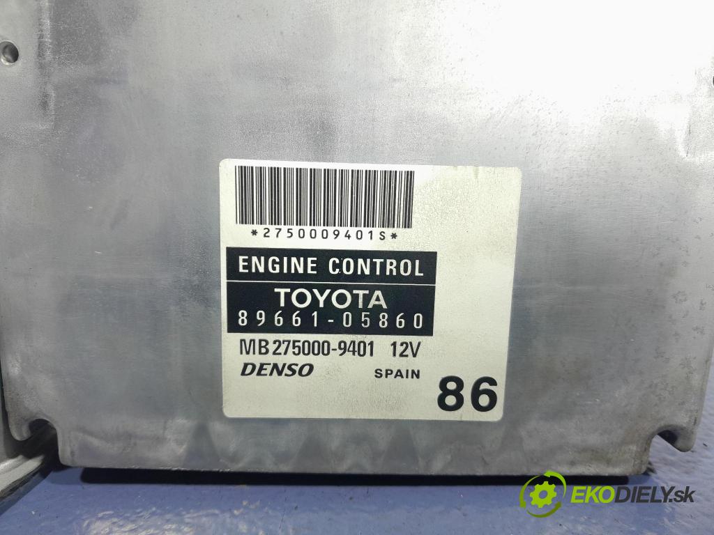 Toyota Avensis 2005 riadiaca jednotka Motor: 89661-05860