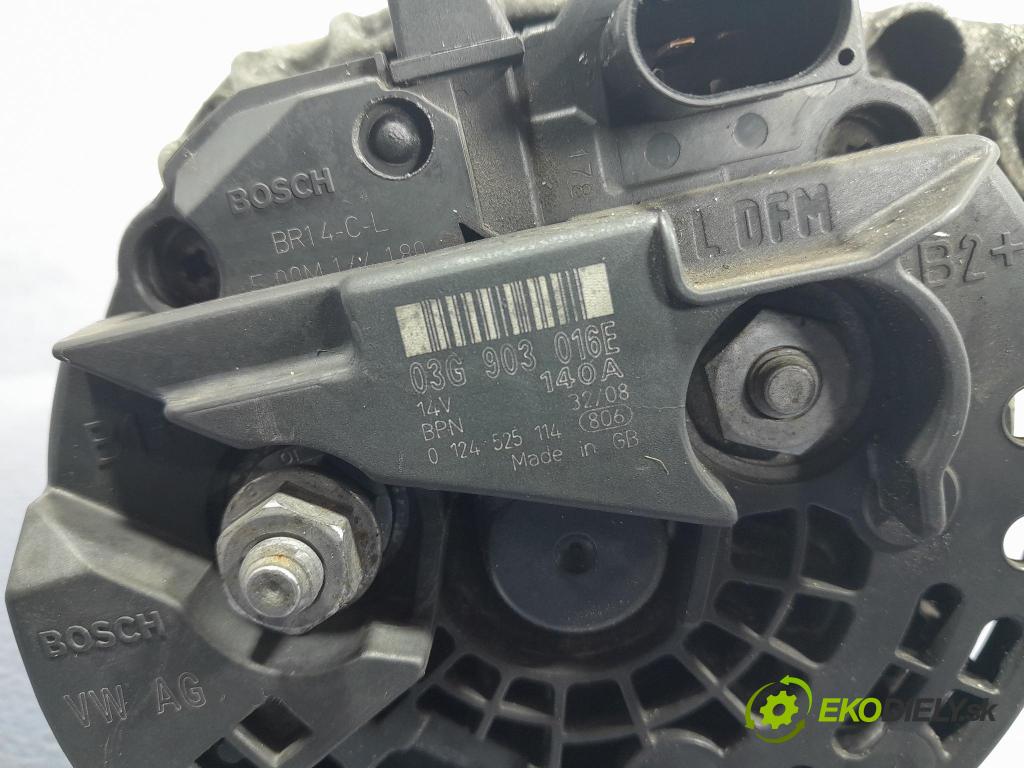 Audi A4 2008 Alternator 03G903016E
