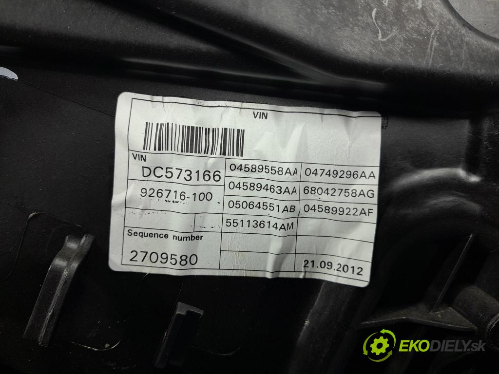 Jeep Grand cherokee 2013 mechanismus stahování Sklenka: Zad: v pravo: 01