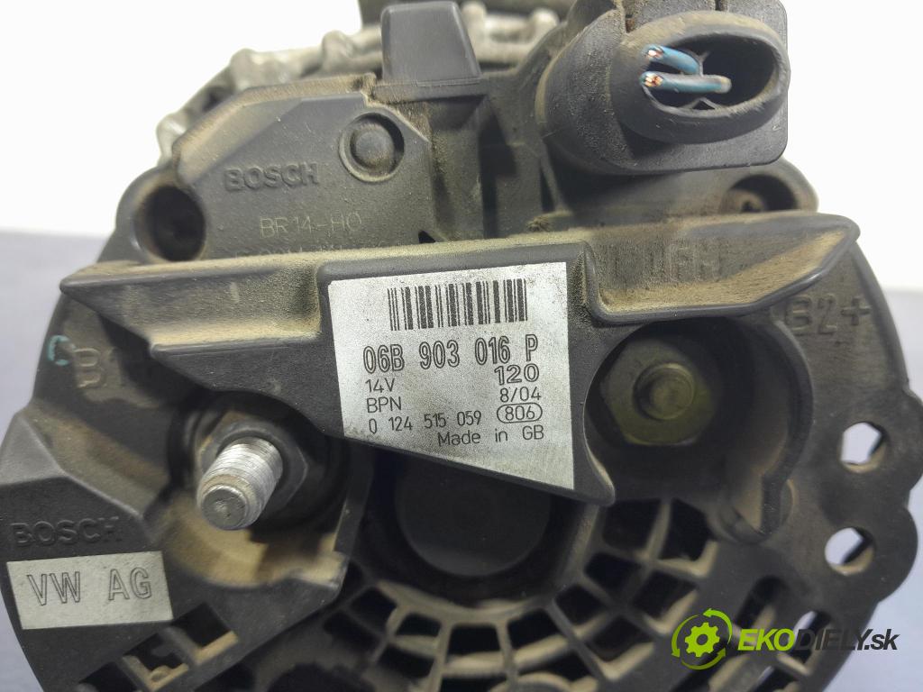 Audi A4 2004 Alternator 06B903016P