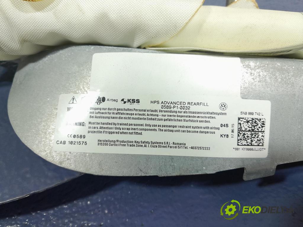 Vw Tiguan 2015 Airbag: clona x 5N0880742L