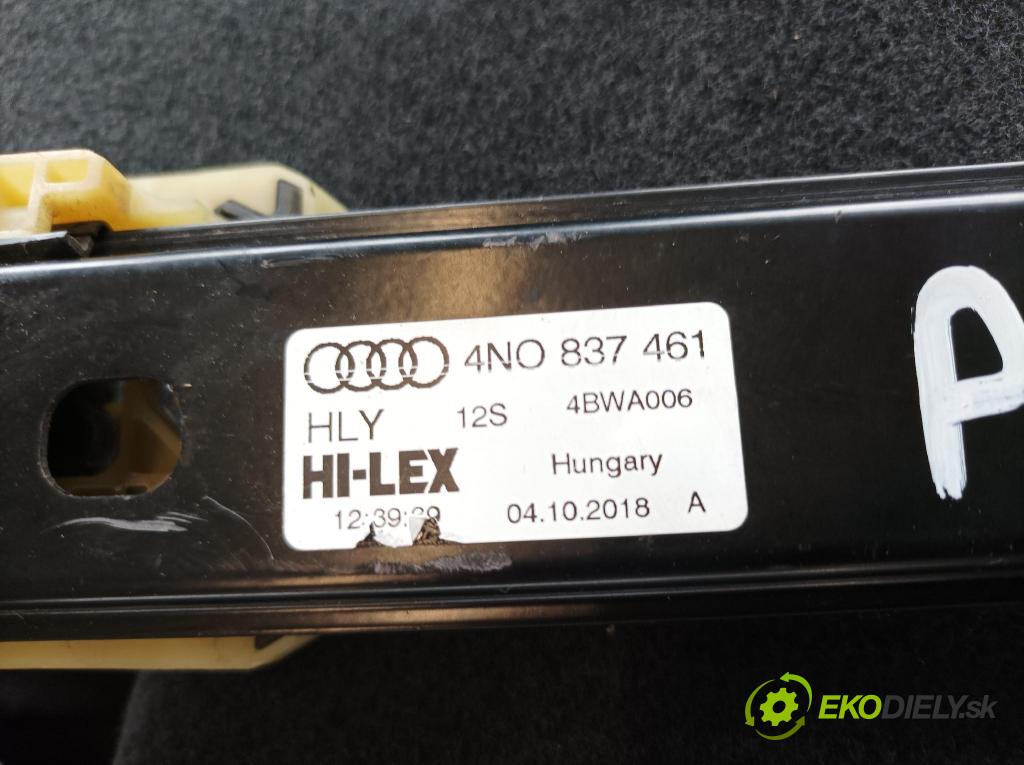 Audi A8 2019 mechanismus stahování Sklenka: před Levý: 4N0837461